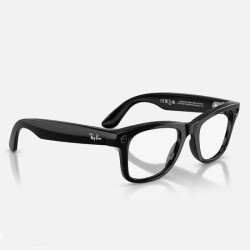 GOOGLE - Meta Ray-Ban Gen2 Wayfarer, Shiny Black, Green transitions