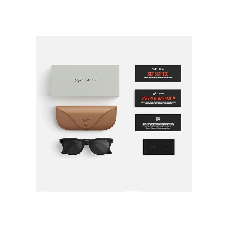GOOGLE - Meta Ray-Ban Gen2 Wayfarer, Shiny Black, Green transitions