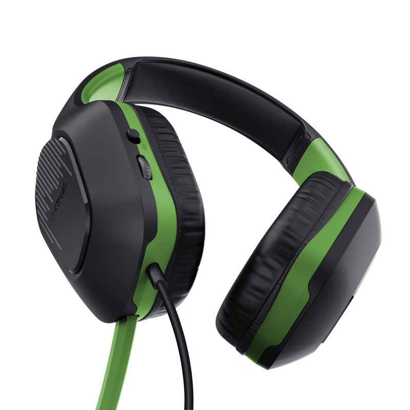 Trust GXT 415X ZIROX/Stereo/Jack/Drôt/Čierna-zelená