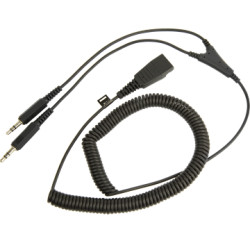 Jabra QD-2x3, 5mm, 0,5-2m, coiled