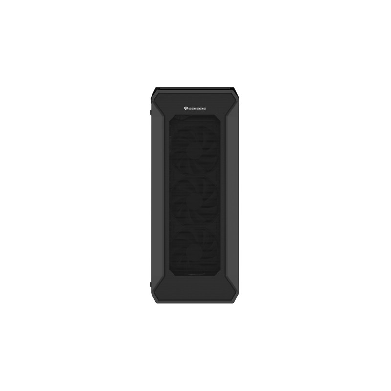 Počítačová skriňa Genesis IRID 505F/Midi Tower/Transpar./Čierna