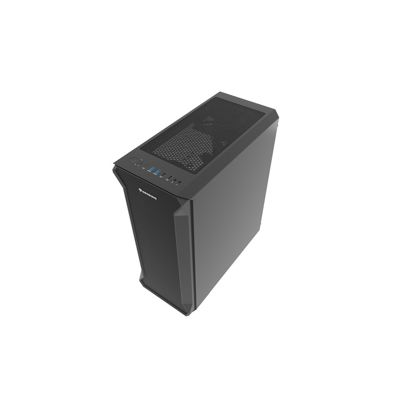 Počítačová skriňa Genesis IRID 505F/Midi Tower/Transpar./Čierna