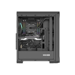 Počítačová skriňa Genesis IRID 505F/Midi Tower/Transpar./Čierna