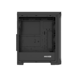 Počítačová skriňa Genesis IRID 505F/Midi Tower/Transpar./Čierna