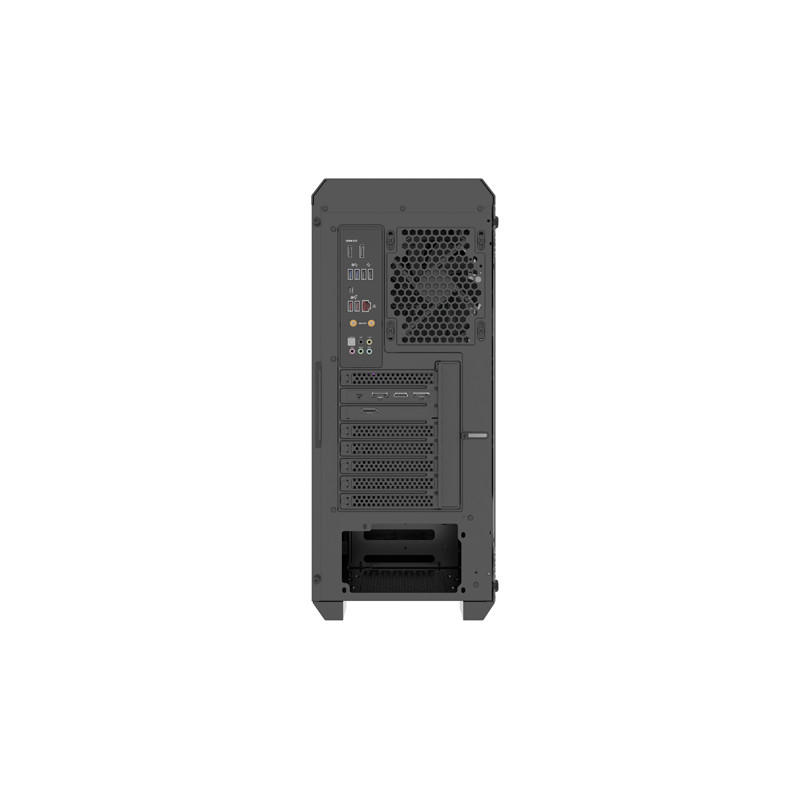 Počítačová skriňa Genesis IRID 505F/Midi Tower/Transpar./Čierna