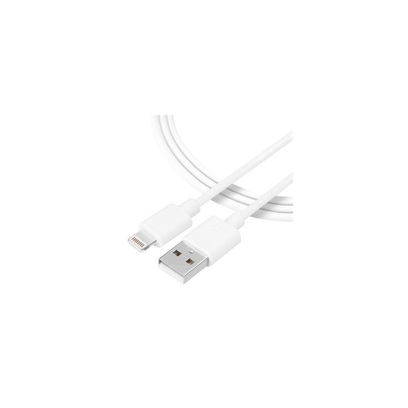 Tactical Smooth Thread Cable USB-A/Lightning 0.3m White