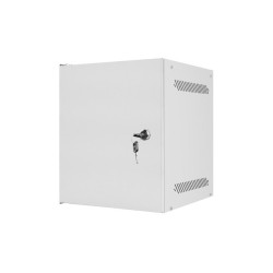 LANBERG RACKOVÁ SKRIŇA 10'' PRO MONTÁŽ NA STENU 6U/280X310 PRO VLASTNÚ MONTÁŽ S KOVOVÝMI DVERAMI ŠEDÁ