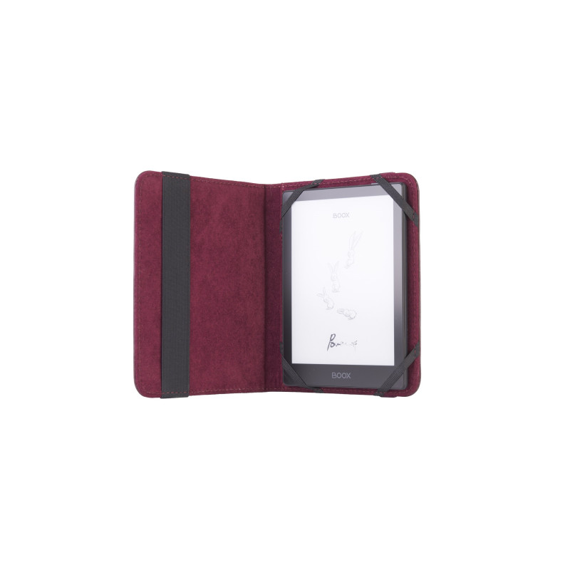 C-TECH PROTECT puzdro z pravej kože pre 6'' zariadenie, RLC-02, bordó (Onyx Boox Go 6 a Poke 5)