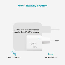 Epico Micro AVS GaN 70W dynamický adaptér EA70b