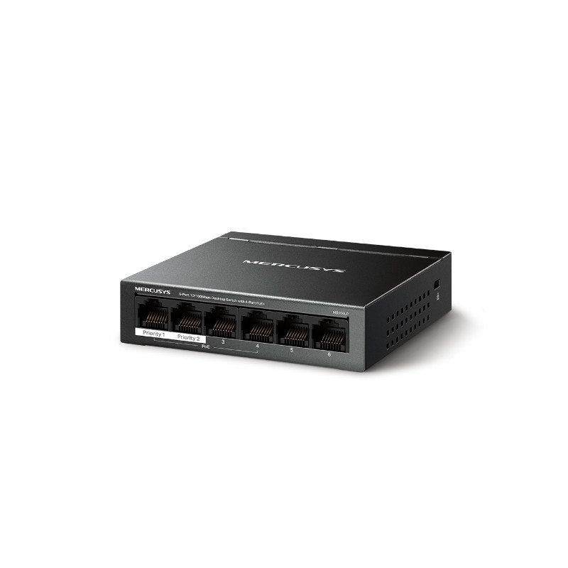 Mercusys MS106LP 6xFE desktop switch 4xPoE+