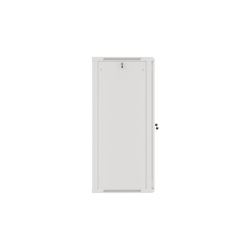 LANBERG RACKOVÁ SKRIŇA 19'' NÁSTENNÁ 27U/600X600 (FLAT PACK) S PRESKLENÝMI DVERAMI ŠEDÁ V2