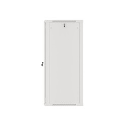 LANBERG RACKOVÁ SKRIŇA 19'' NÁSTENNÁ 27U/600X600 (FLAT PACK) S PRESKLENÝMI DVERAMI ŠEDÁ V2