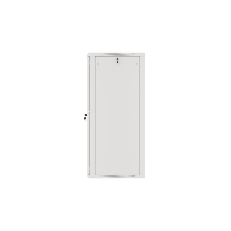 LANBERG RACKOVÁ SKRIŇA 19'' NÁSTENNÁ 27U/600X600 (FLAT PACK) S PRESKLENÝMI DVERAMI ŠEDÁ V2