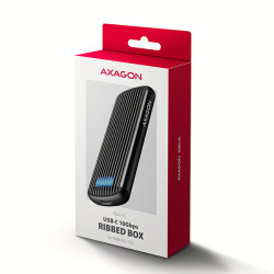 AXAGON EEM2-SC, USB-C 10Gbps externý box pre M.2 NVMe SSD, bezšroubový, žebrovaný hliník
