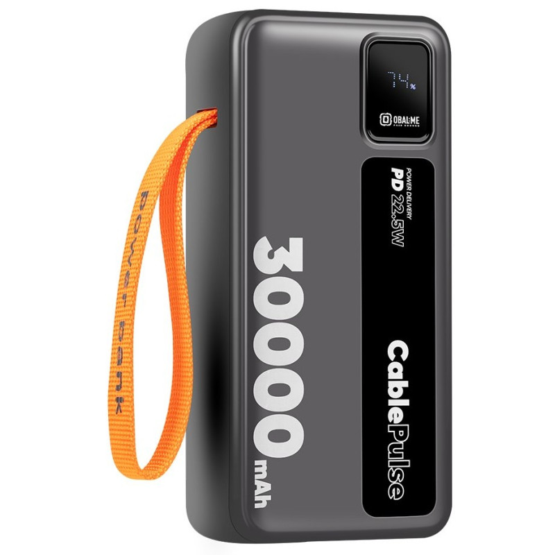 OBAL:ME - OBAL: ME CablePulse Powerbanka 30000mAh 22,5 W Black
