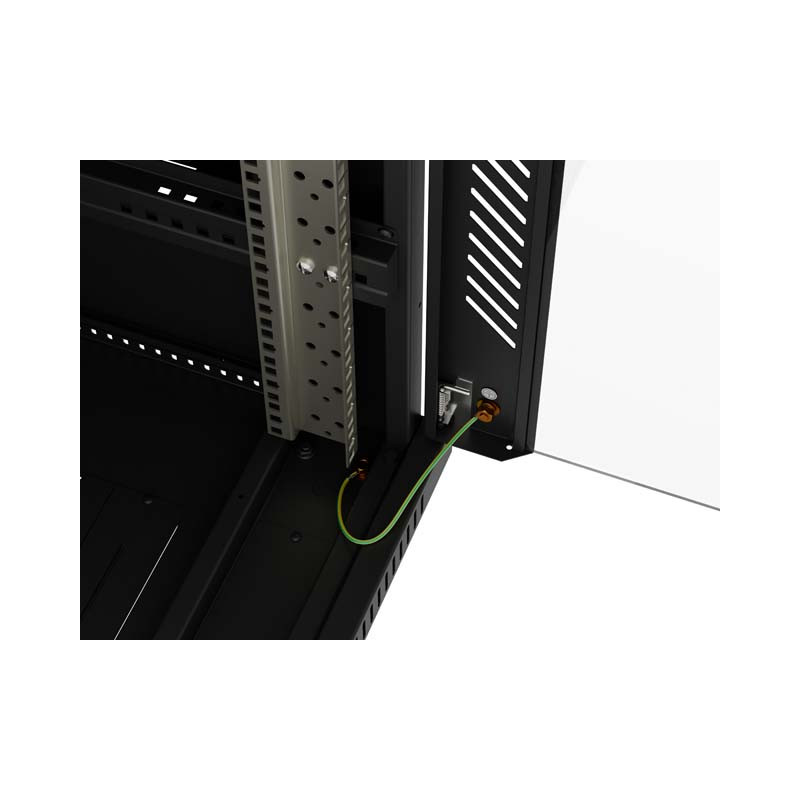 LANBERG 19'' VOĽNE STOJÚCA RACKOVÁ SKRIŇA 37U/600X600 (FLAT PACK) S PRESKLENÝMI DVERAMI ČIERNA