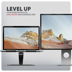 AXAGON STND-LQB hliníkový HQ stojan na notebook 10''-17.3'' nastaviteľná výška a uhol, čierny