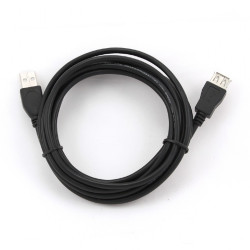 GEMBIRD - Kabel USB A-A 3m 2.0 predlžovací HQ Black