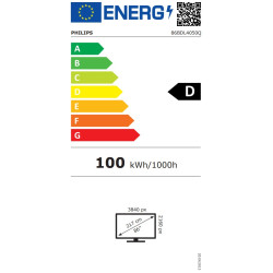 86'' LED Philips 86BDL4050Q-UHD, 500cd, AN, 24/7