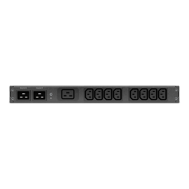 APC - Rack ATS, 230V, 16A, C20 in, (8) C13 (1) C19 out