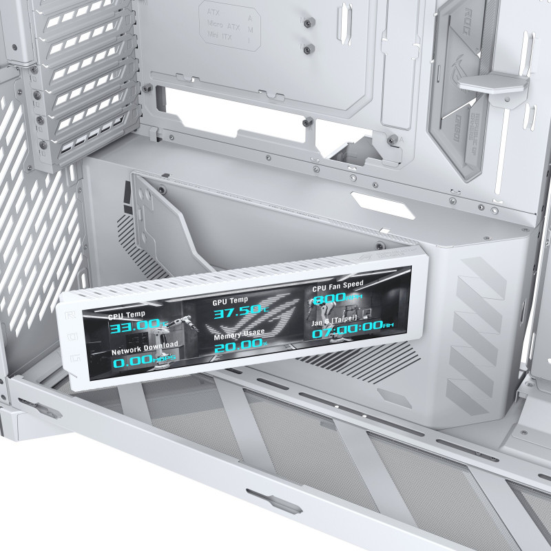 ASUS case ROG CRONOX GR801 CURVE TG ARGB WHITE