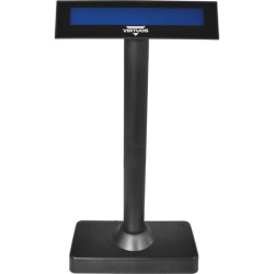 LCD zákaznícky displej Virtuos FL-730MB 2x20, RS232, obojstranný, čierny