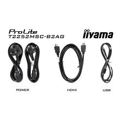 22'' LCD iiyama T2252MSC-B2AG-IPS, FHD, 10P,
