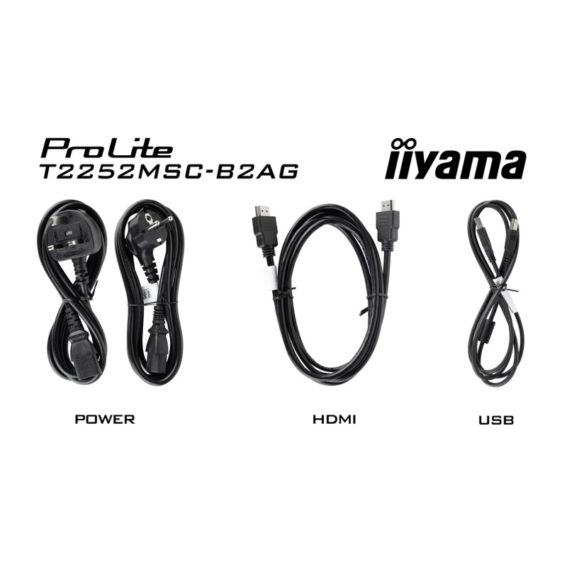 22'' LCD iiyama T2252MSC-B2AG-IPS, FHD, 10P,