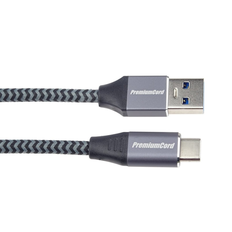 PremiumCord kábel USB-C - USB 3.0 A (USB 3.1 generation 1, 3A, 5Gbit/s) 3m oplet