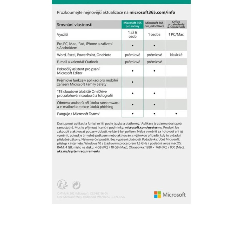 Microsoft 365 Family FY25H2 Mac/Win, 1 Rok, HU