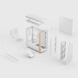 Fractal Design Summit Chalk White TG Clear Tint