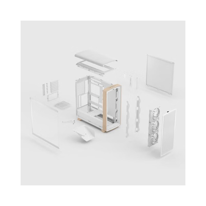 Fractal Design Summit Chalk White TG Clear Tint