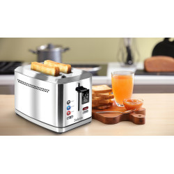 Salente ToastMax topinkovač s digitálnym displejom, nerez