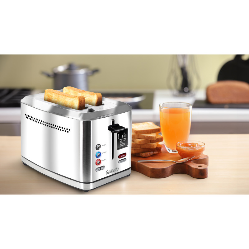 Salente ToastMax topinkovač s digitálnym displejom, nerez