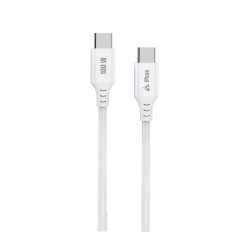ER - TPU KÁBEL USB-C / USB-C 1,5M, 5A, 100W BIELÝ