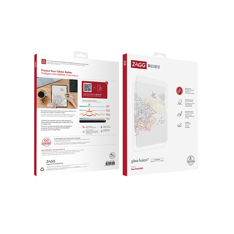 INVISIBLESHIELD - ZAGG Invisible Shield Fusion+ Canvas hybridné sklo iPad 10.9 (2022)