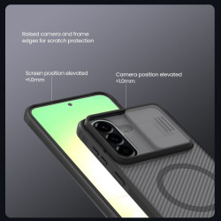 Nillkin CamShield PRE Magnetic Zadný Kryt pre Samsung Galaxy A57 Transparent Black