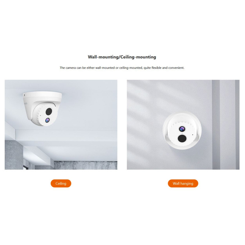Tenda IC7-PRS-4 - Vonkajšia PoE 4Mpx Dome kamera, OnViF, detekcia pohybu+zvuku, nočné videnie, H.265