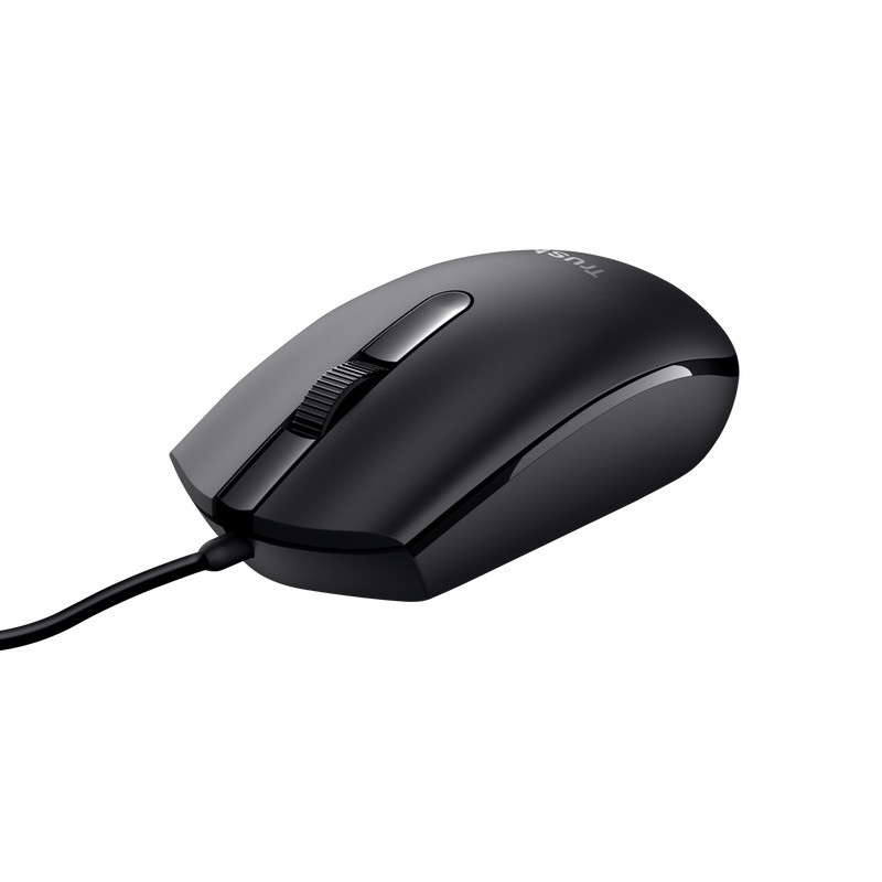 Trust TM-101/Kancelárska/Optická/1 200 DPI/Drôtová USB/Čierna