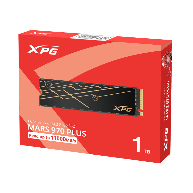 ADATA MARS 970 PLUS/1TB/SSD/M.2 NVMe/Čierna/Heatsink/5R