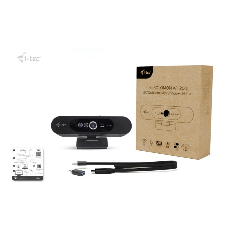 i-tec SOLOMON WH200 2K Webcam s Windows Hello