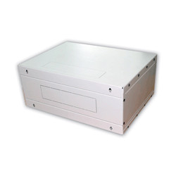 TRITON - 19'' rozvádzač jednodielny 6U/400mm FLAT-PACK sklo dv.