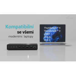 i-tec Universal 6x 4K Display Docking Station, Power Delivery 140W