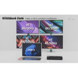 i-tec Universal 6x 4K Display Docking Station, Power Delivery 140W