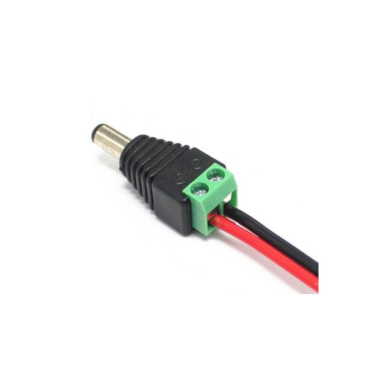 OEM - DCSV21 DC napájací konektor 2.1mm so svorkovnicou - male