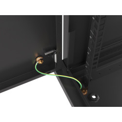 LANBERG RACKOVÁ SKRIŇA 19'' PRO MONTÁŽ NA STENU 6U/600X450 PRO VLASTNÚ MONTÁŽ S KOVOVÝMI DVERMI ČIERNA