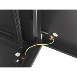LANBERG RACKOVÁ SKRIŇA 19'' PRO MONTÁŽ NA STENU 6U/600X450 PRO VLASTNÚ MONTÁŽ S KOVOVÝMI DVERMI ČIERNA