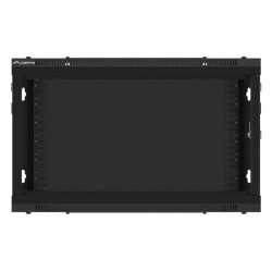 LANBERG RACKOVÁ SKRIŇA 19'' PRO MONTÁŽ NA STENU 6U/600X450 PRO VLASTNÚ MONTÁŽ S KOVOVÝMI DVERMI ČIERNA