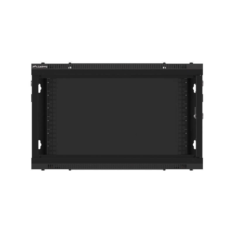 LANBERG RACKOVÁ SKRIŇA 19'' PRO MONTÁŽ NA STENU 6U/600X450 PRO VLASTNÚ MONTÁŽ S KOVOVÝMI DVERMI ČIERNA