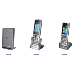Grandstream DP730 IP tel., 2,4'' bar. displ., 2SIP úč., video, BT, Micro USB, HAC,